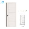 Design de porte en bois de fantaisie Porte d&#39;amorce blanche Designs de porte simple en bois Go-eh3